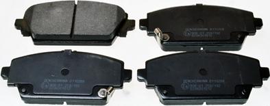 Denckermann B110268 - Brake Pad Set, disc brake autospares.lv