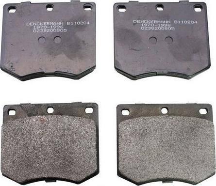 Denckermann B110204 - Brake Pad Set, disc brake autospares.lv