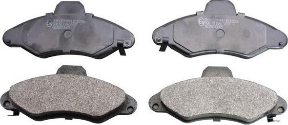 Denckermann B110206 - Brake Pad Set, disc brake autospares.lv