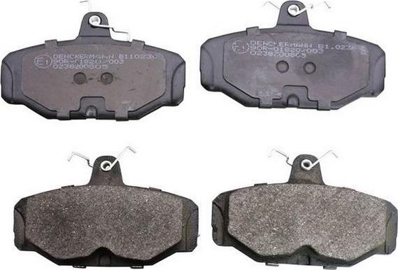 Denckermann B110236 - Brake Pad Set, disc brake autospares.lv