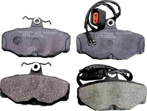 Denckermann B110224 - Brake Pad Set, disc brake autospares.lv