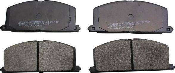 Denckermann B110740 - Brake Pad Set, disc brake autospares.lv