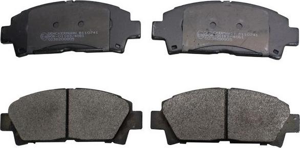 Denckermann B110741 - Brake Pad Set, disc brake autospares.lv