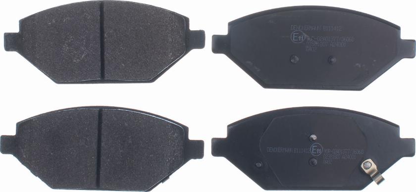 Denckermann B111412 - Brake Pad Set, disc brake autospares.lv