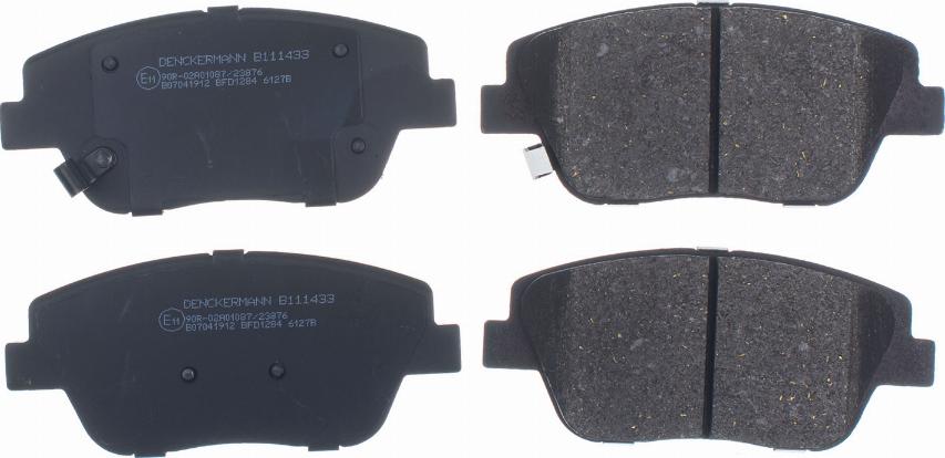 Denckermann B111433 - Brake Pad Set, disc brake autospares.lv