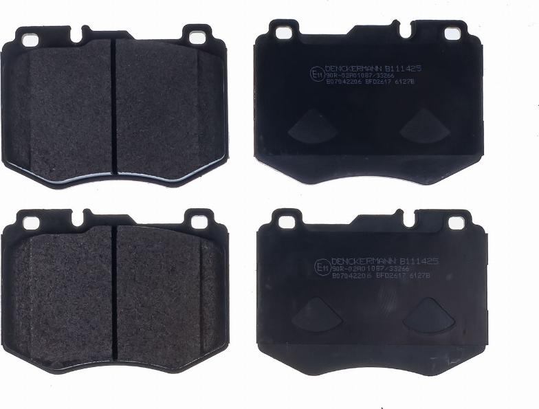 Denckermann B111425 - Brake Pad Set, disc brake autospares.lv