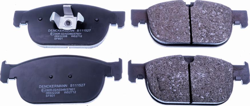 Denckermann B111527 - Brake Pad Set, disc brake autospares.lv