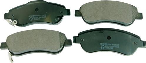 Denckermann B111009 - Brake Pad Set, disc brake autospares.lv