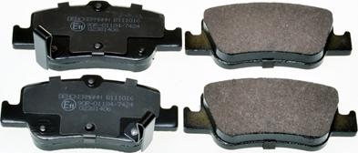 Denckermann B111016 - Brake Pad Set, disc brake autospares.lv