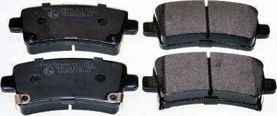 Denckermann B111012 - Brake Pad Set, disc brake autospares.lv