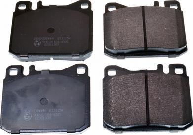 Denckermann B111154 - Brake Pad Set, disc brake autospares.lv