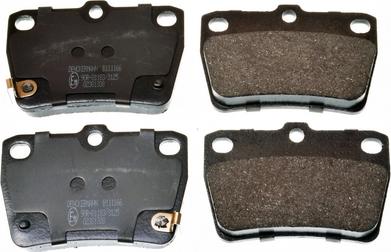 Denckermann B111166 - Brake Pad Set, disc brake autospares.lv