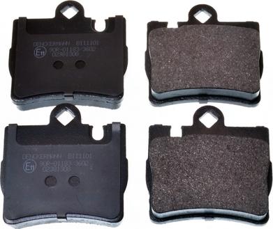 Denckermann B111101 - Brake Pad Set, disc brake autospares.lv