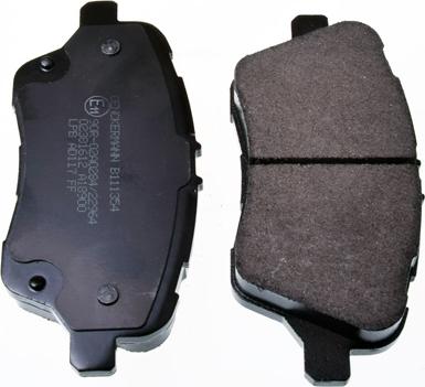 Denckermann B111354 - Brake Pad Set, disc brake autospares.lv