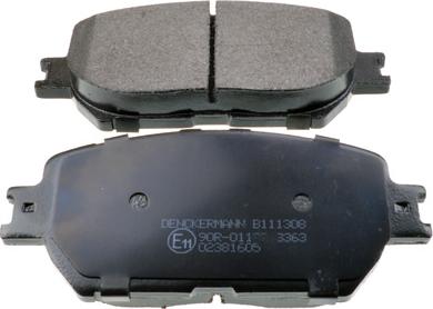 Denckermann B111308 - Brake Pad Set, disc brake autospares.lv