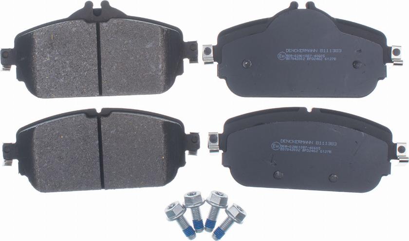 Denckermann B111383 - Brake Pad Set, disc brake autospares.lv