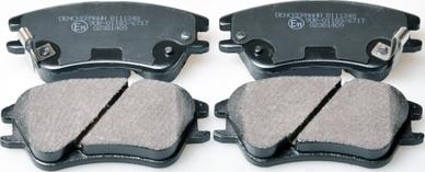 Denckermann B111248 - Brake Pad Set, disc brake autospares.lv