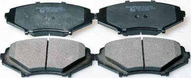 Denckermann B111259 - Brake Pad Set, disc brake autospares.lv