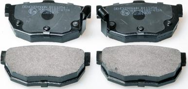 Denckermann B111254 - Brake Pad Set, disc brake autospares.lv