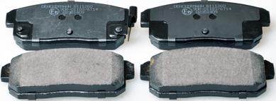 Denckermann B111260 - Brake Pad Set, disc brake autospares.lv