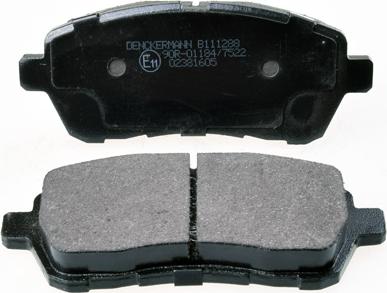 Denckermann B111288 - Brake Pad Set, disc brake autospares.lv