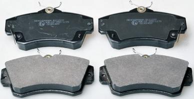 Denckermann B111237 - Brake Pad Set, disc brake autospares.lv