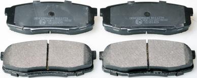 Denckermann B111274 - Brake Pad Set, disc brake autospares.lv