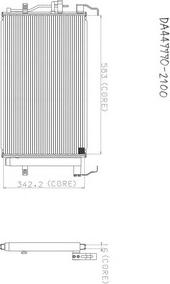 Denso A477-A307 - Condenser, air conditioning autospares.lv