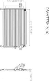 Denso A477-A317 - Condenser, air conditioning autospares.lv