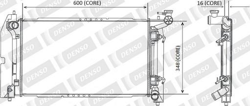 Denso A221-A386 - Radiator, engine cooling autospares.lv