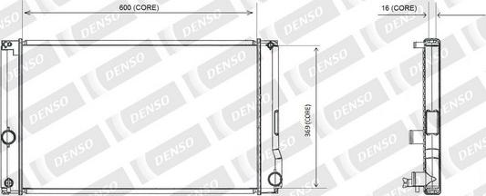 Denso A221-A388 - Radiator, engine cooling autospares.lv