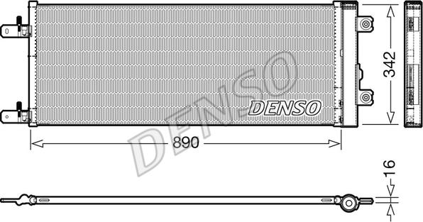 Denso DCN99071 - Condenser, air conditioning autospares.lv