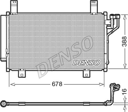 Denso DCN44009 - Condenser, air conditioning autospares.lv
