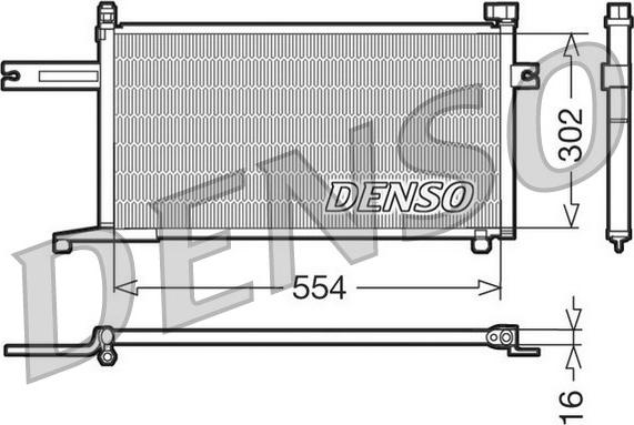 Denso DCN46005 - Condenser, air conditioning autospares.lv