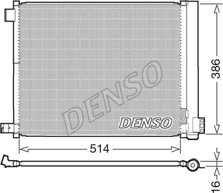 Denso DCN46022 - Condenser, air conditioning autospares.lv
