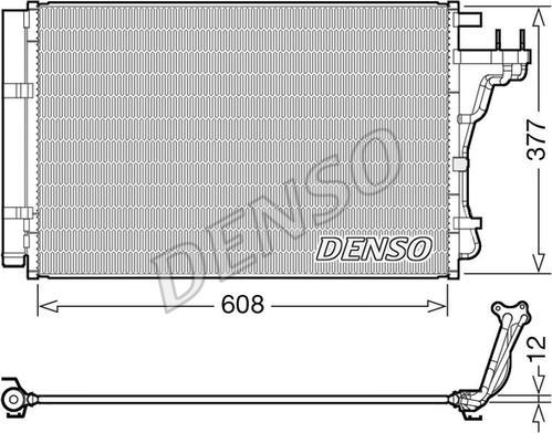 Denso DCN43004 - Condenser, air conditioning autospares.lv