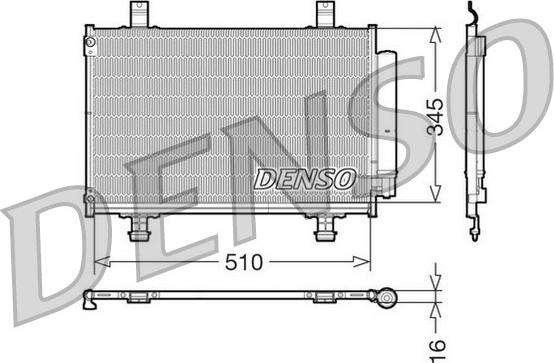 Denso DCN47010 - Condenser, air conditioning autospares.lv