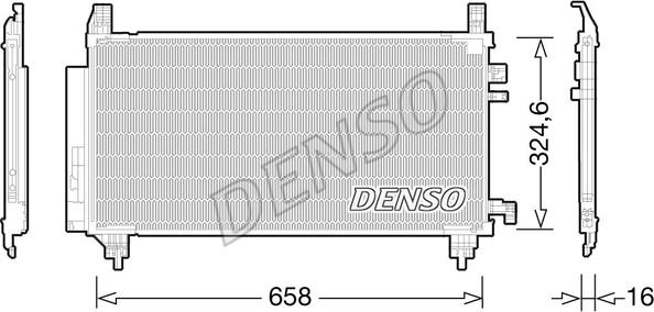 Denso DCN50046 - Condenser, air conditioning autospares.lv