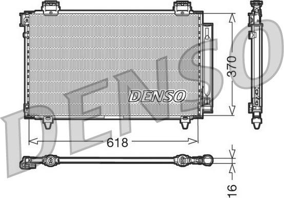 Denso DCN50009 - Condenser, air conditioning autospares.lv