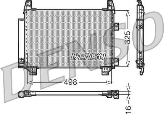 Denso DCN50001 - Condenser, air conditioning autospares.lv