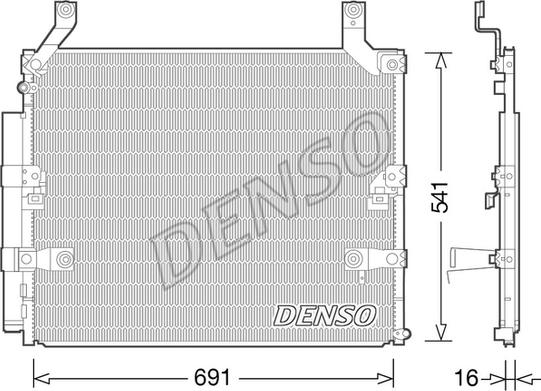 Denso DCN50032 - Condenser, air conditioning autospares.lv