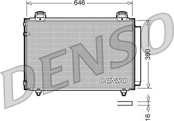 Denso DCN50024 - Condenser, air conditioning autospares.lv