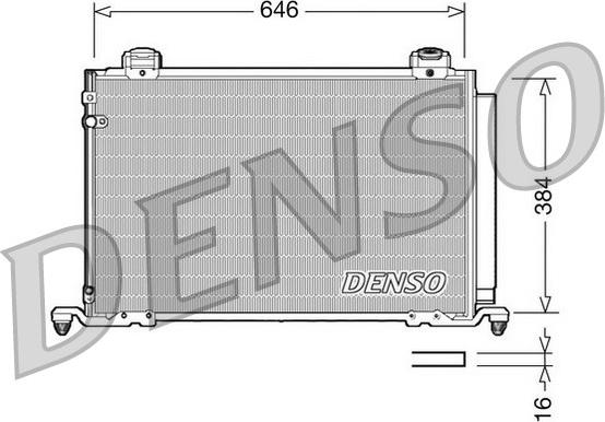 Denso DCN50026 - Condenser, air conditioning autospares.lv