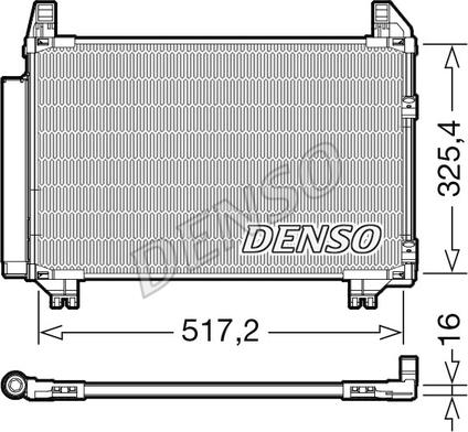 Denso DCN50101 - Condenser, air conditioning autospares.lv