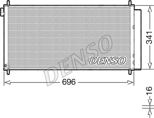 Denso DCN50121 - Condenser, air conditioning autospares.lv