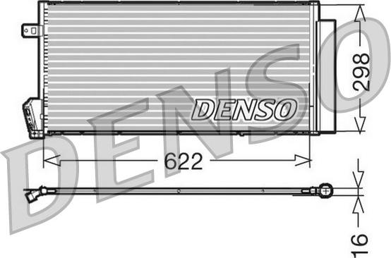 Denso DCN09018 - Condenser, air conditioning autospares.lv