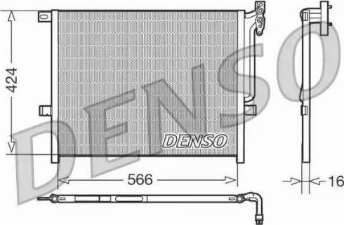 Denso DCN05004 - Condenser, air conditioning autospares.lv