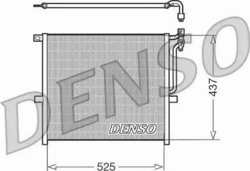 Denso DCN05008 - Condenser, air conditioning autospares.lv