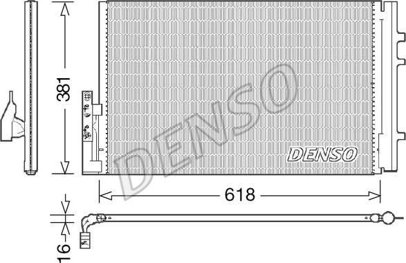 Denso DCN05014 - Condenser, air conditioning autospares.lv