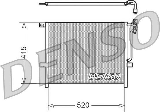 Denso DCN05010 - Condenser, air conditioning autospares.lv